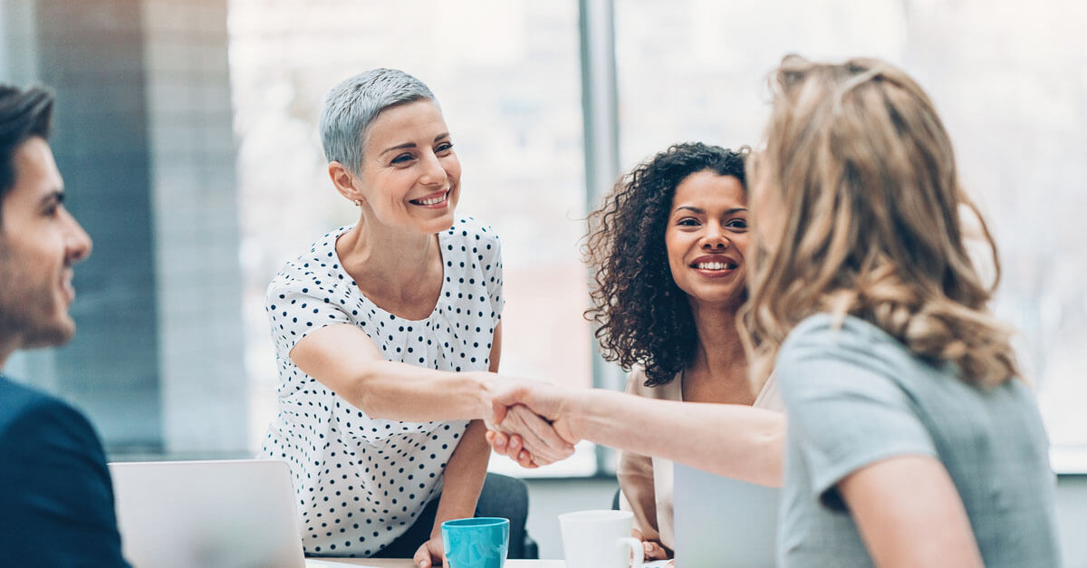 Vorstellungsgespräch in einer sozialen Einrichtung.